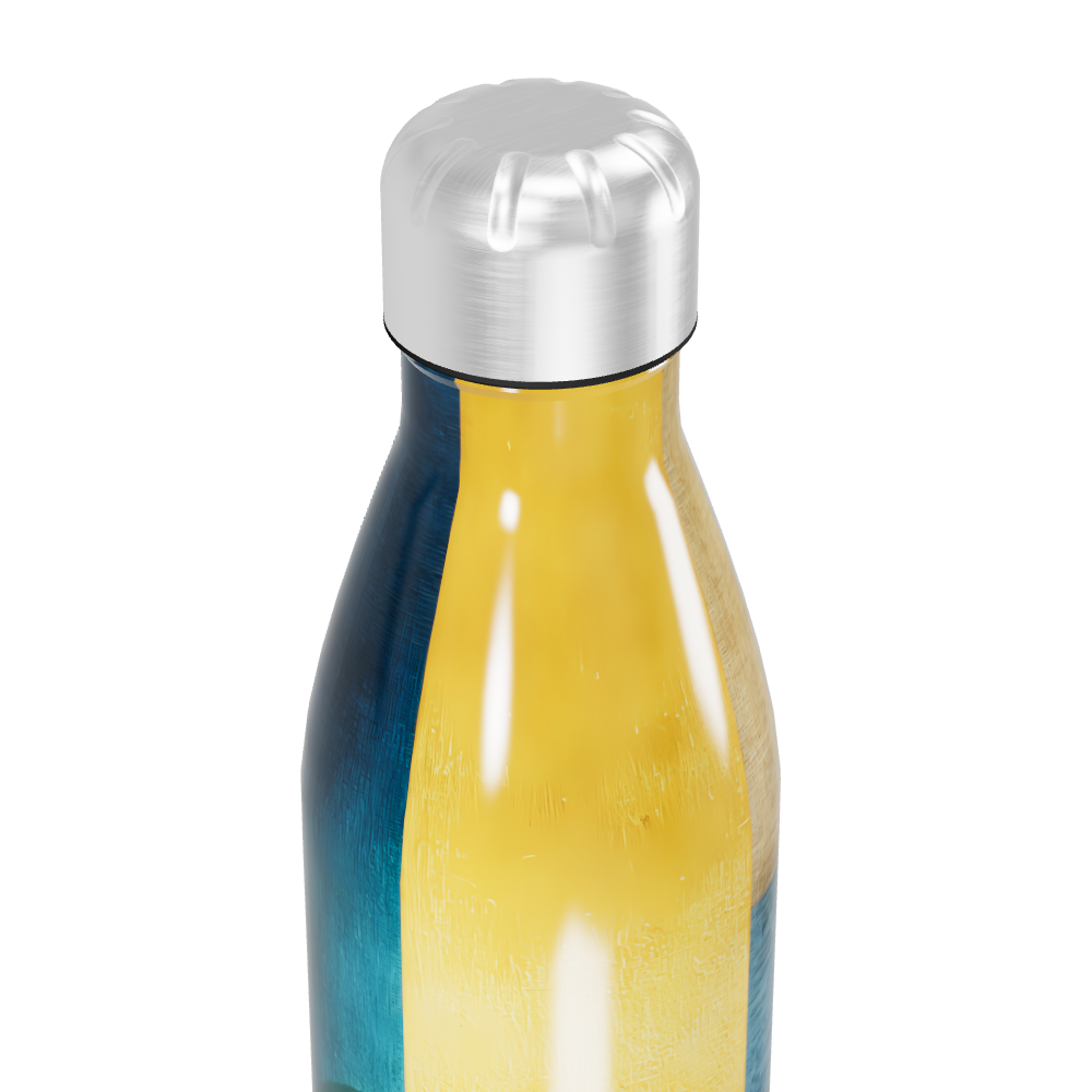 Garrafa Inox - Estampa Colorida Amarela