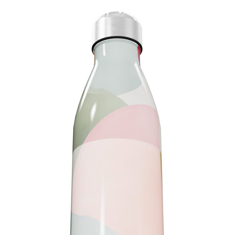 Garrafa Inox - Colorida com Estampa Abstrata