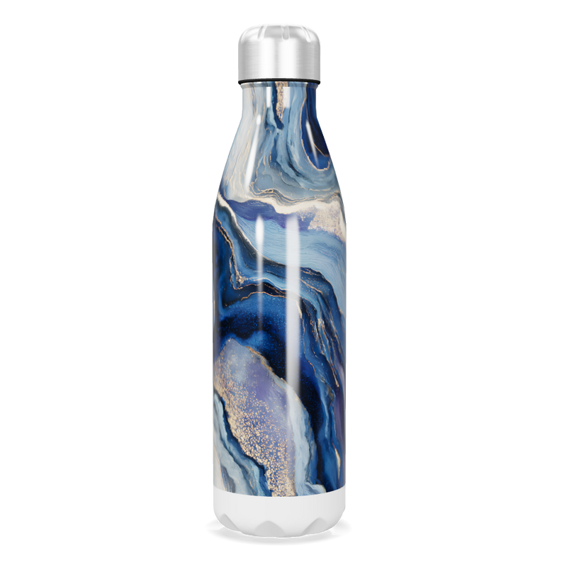 Garrafa Inox - Azul Marmorizada 750ml