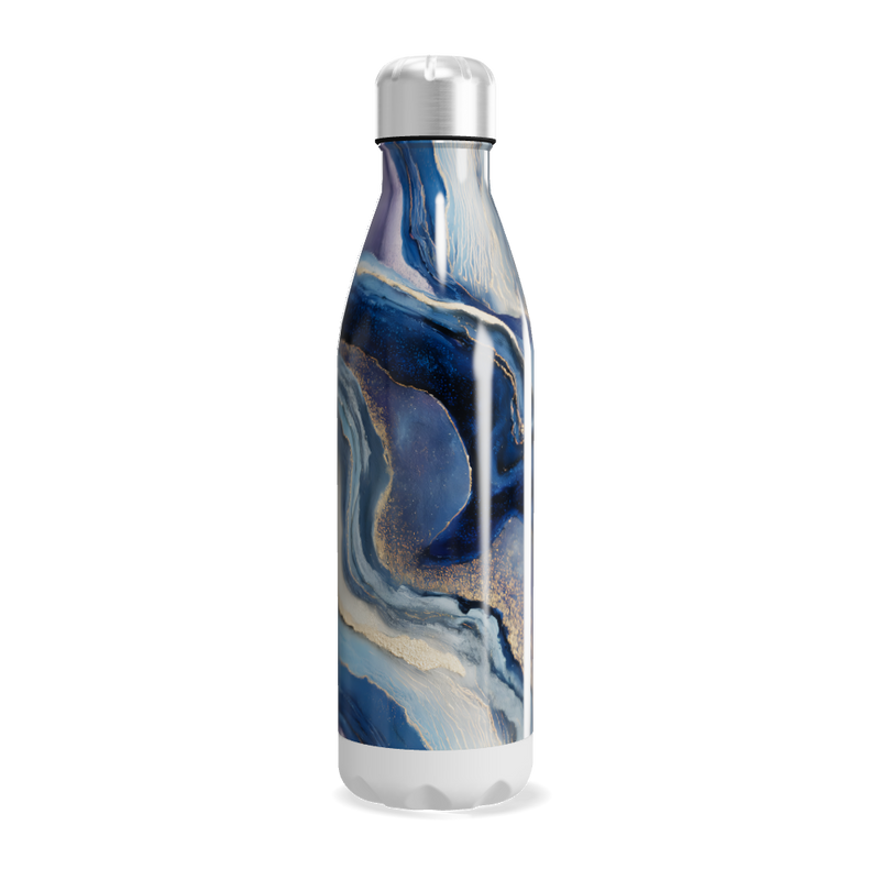 Garrafa Inox - Azul Marmorizada 750ml