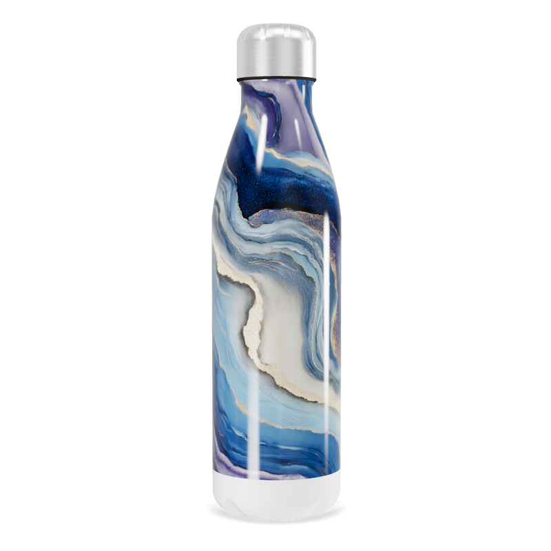 Garrafa Inox - Azul Marmorizada 750ml