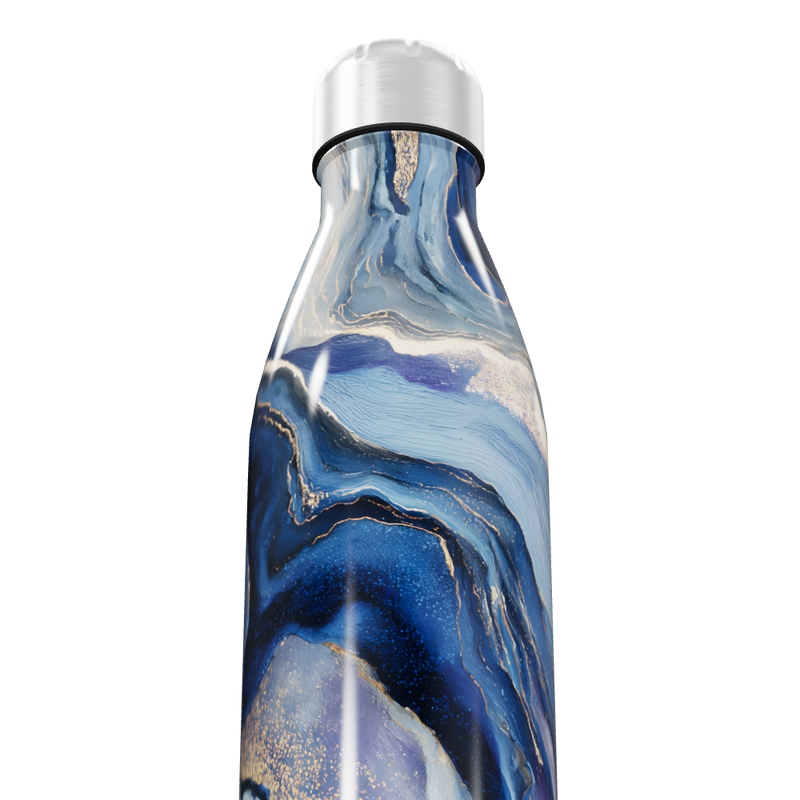 Garrafa Inox - Azul Marmorizada 750ml