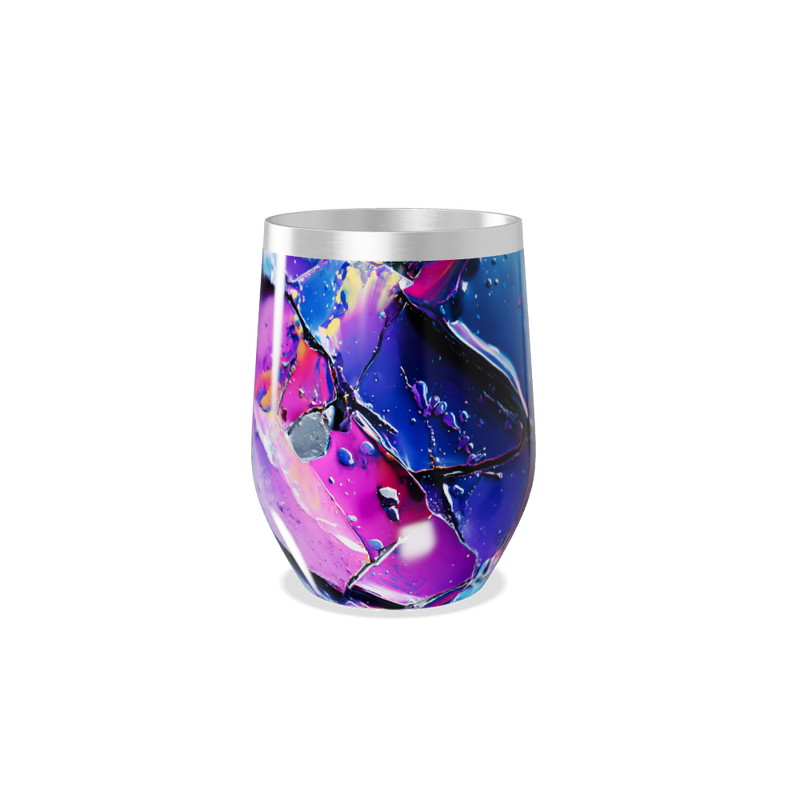 Copo Térmico Slim - Estampa Abstrata Colorida