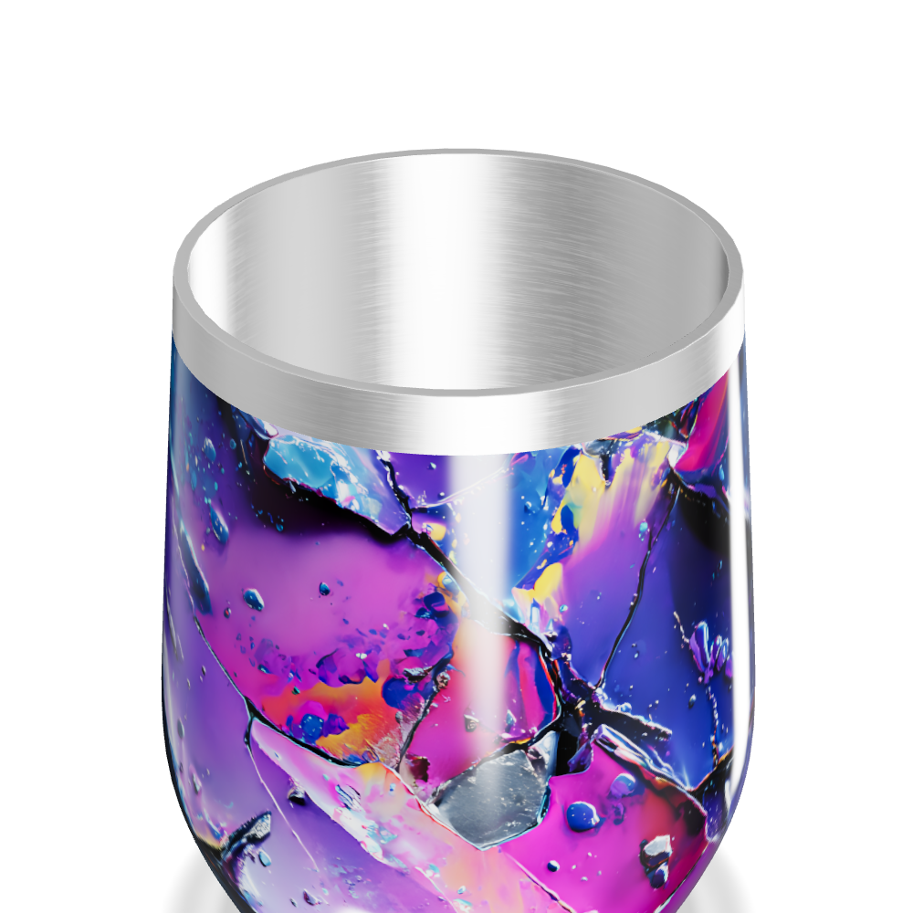 Copo Térmico Slim - Estampa Abstrata Colorida