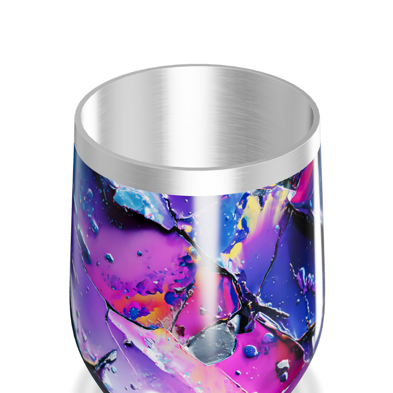 Copo Térmico Slim - Estampa Abstrata Colorida