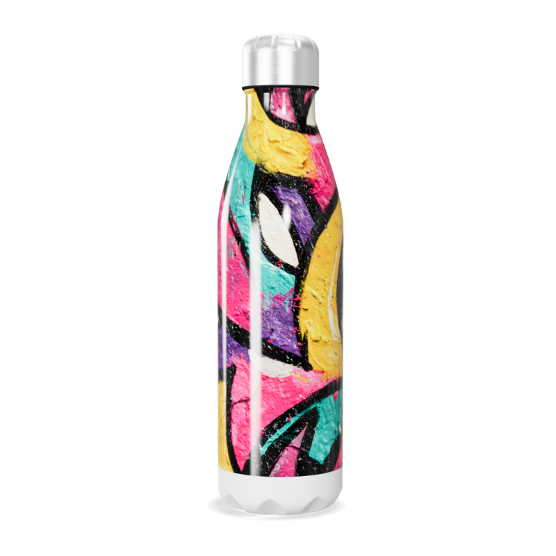 Garrafa Inox - Estampa Colorida Graffiti