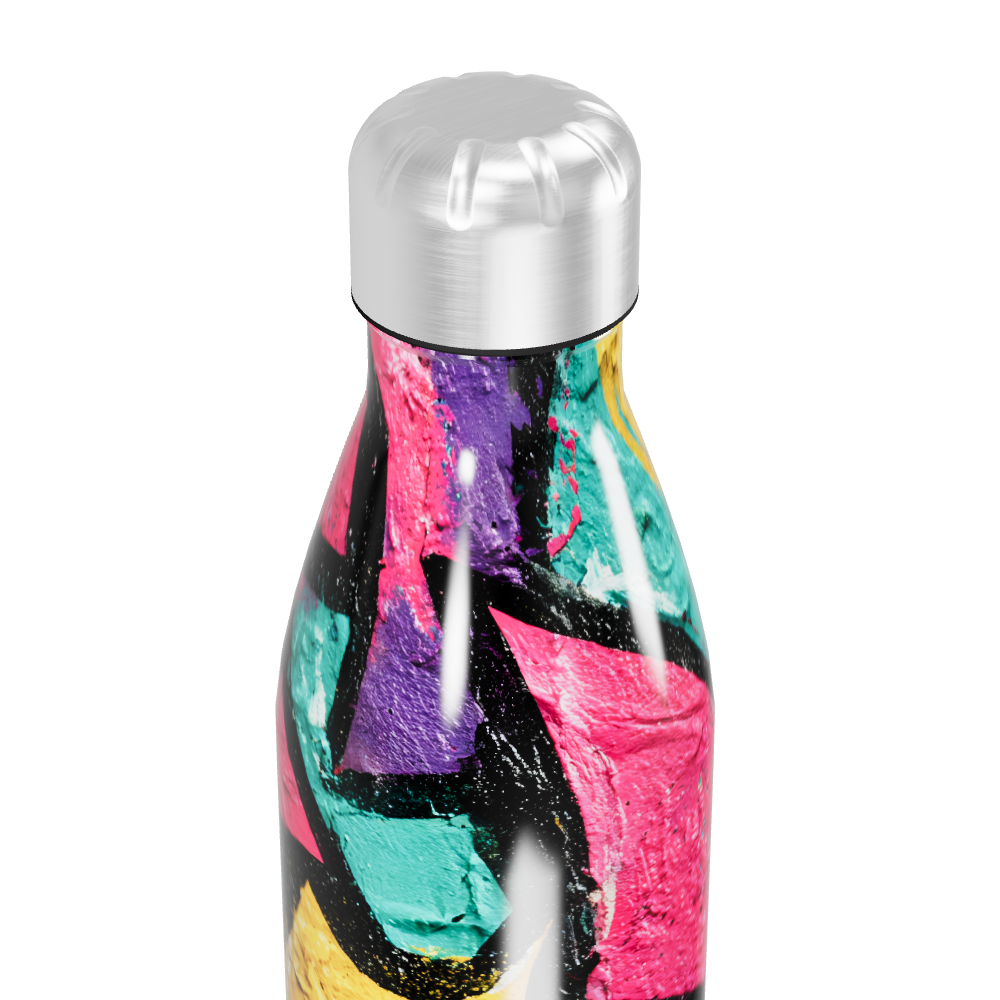 Garrafa Inox - Estampa Colorida Graffiti