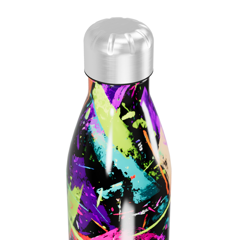 Garrafa Inox - Estampa Colorida Abstrata