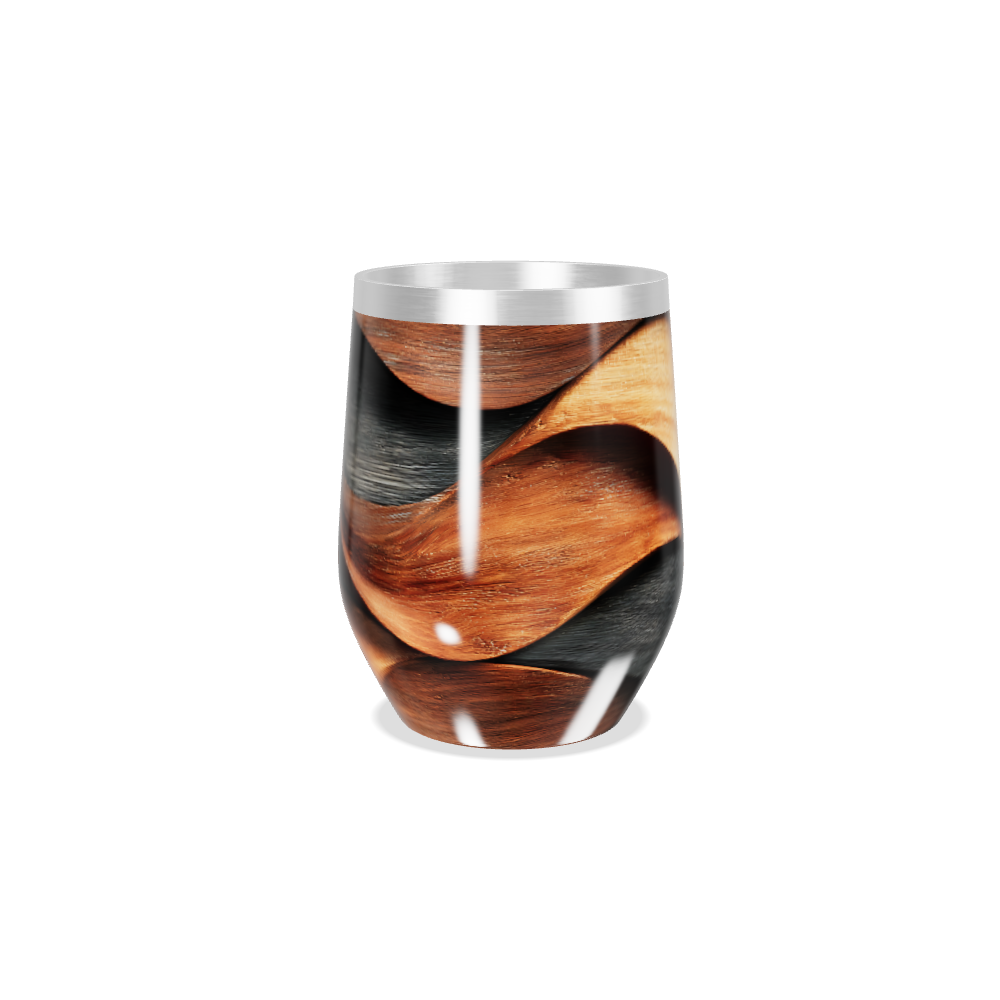 Copo Térmico Slim - Estampa Madeira Aço Inox