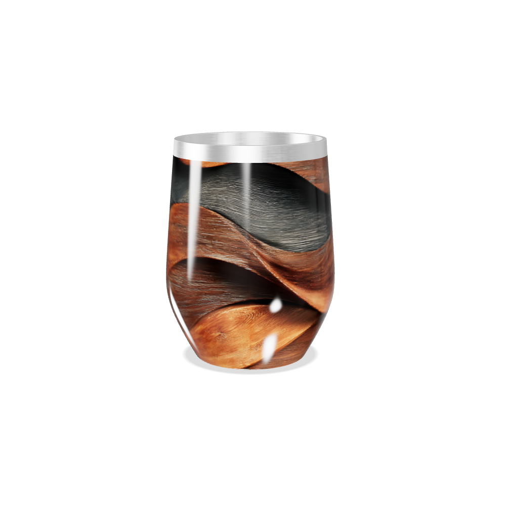 Copo Térmico Slim - Estampa Madeira Aço Inox