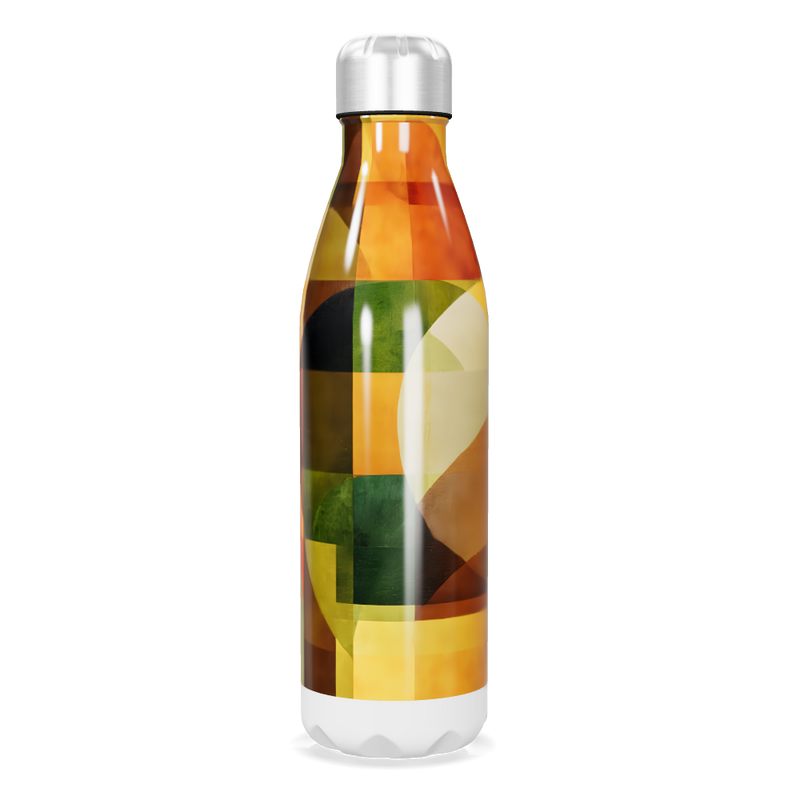 Garrafa Inox - Estampa Colorida Geométrica