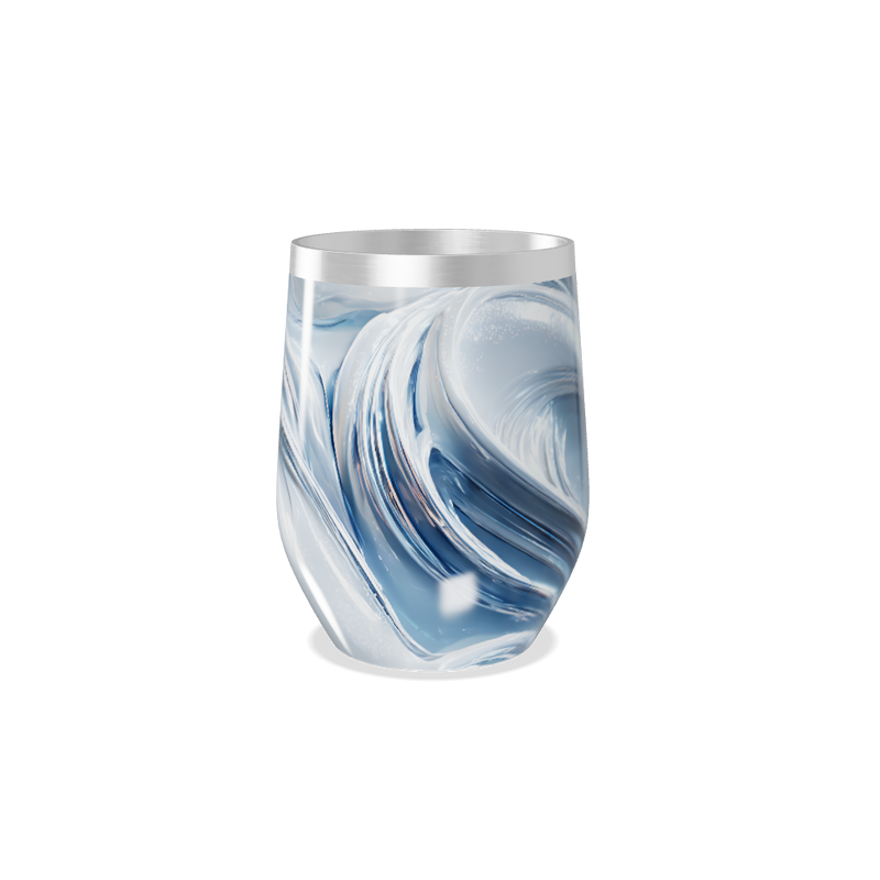 Copo Térmico Slim - Estampa Ondas Azul