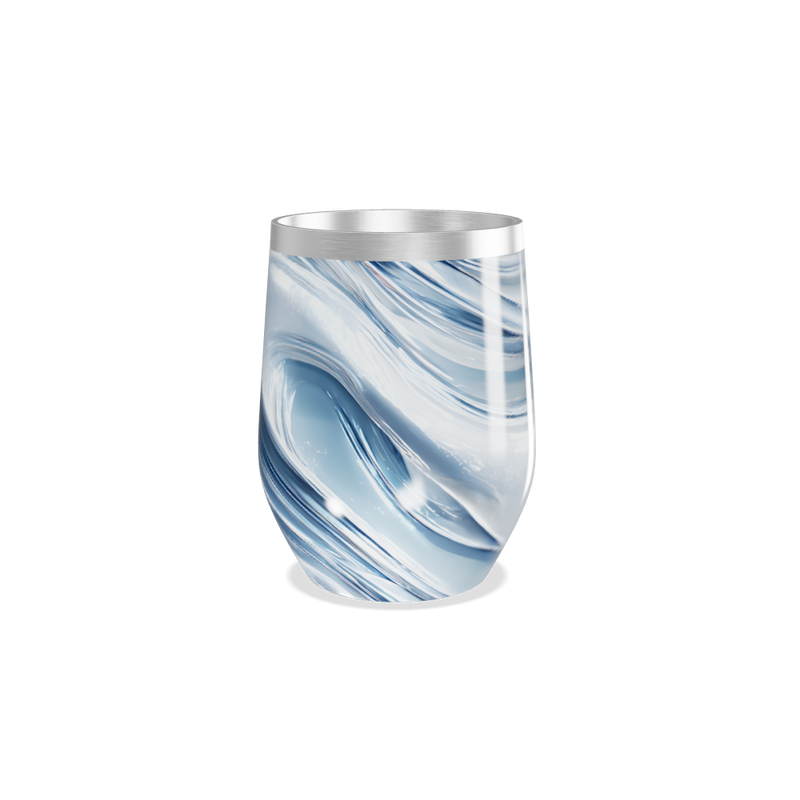 Copo Térmico Slim - Estampa Ondas Azul