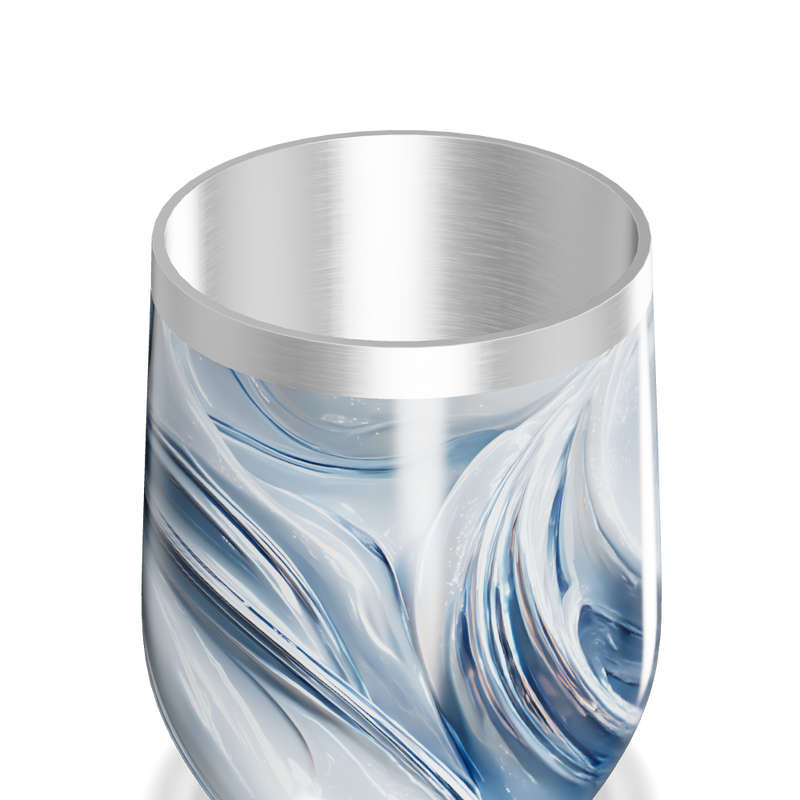 Copo Térmico Slim - Estampa Ondas Azul