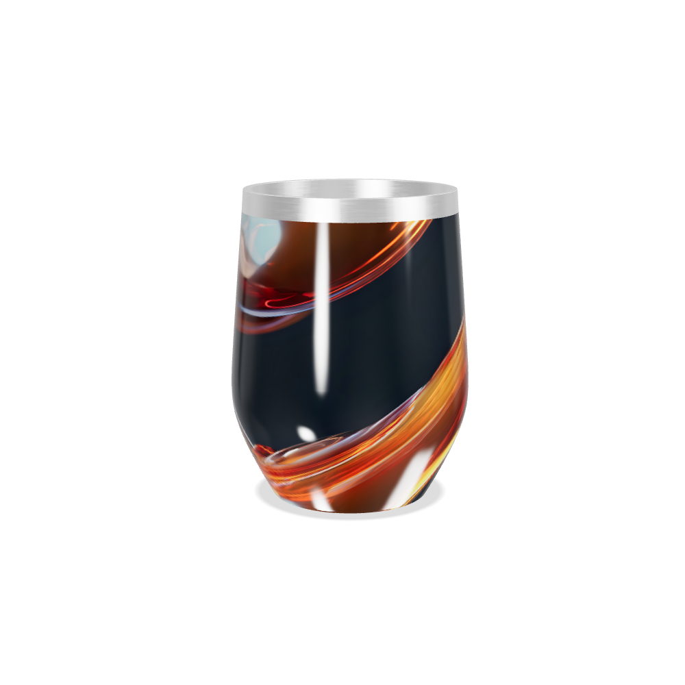 Copo Térmico Slim - Abstrato Preto Inox