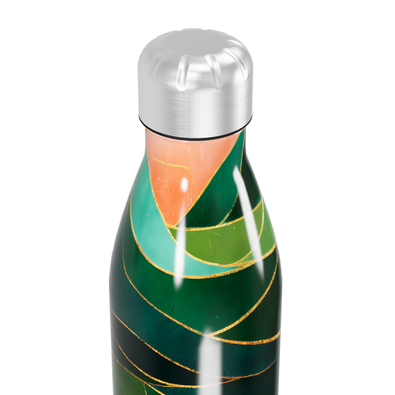 Garrafa Inox - Estampa Abstrata Colorida