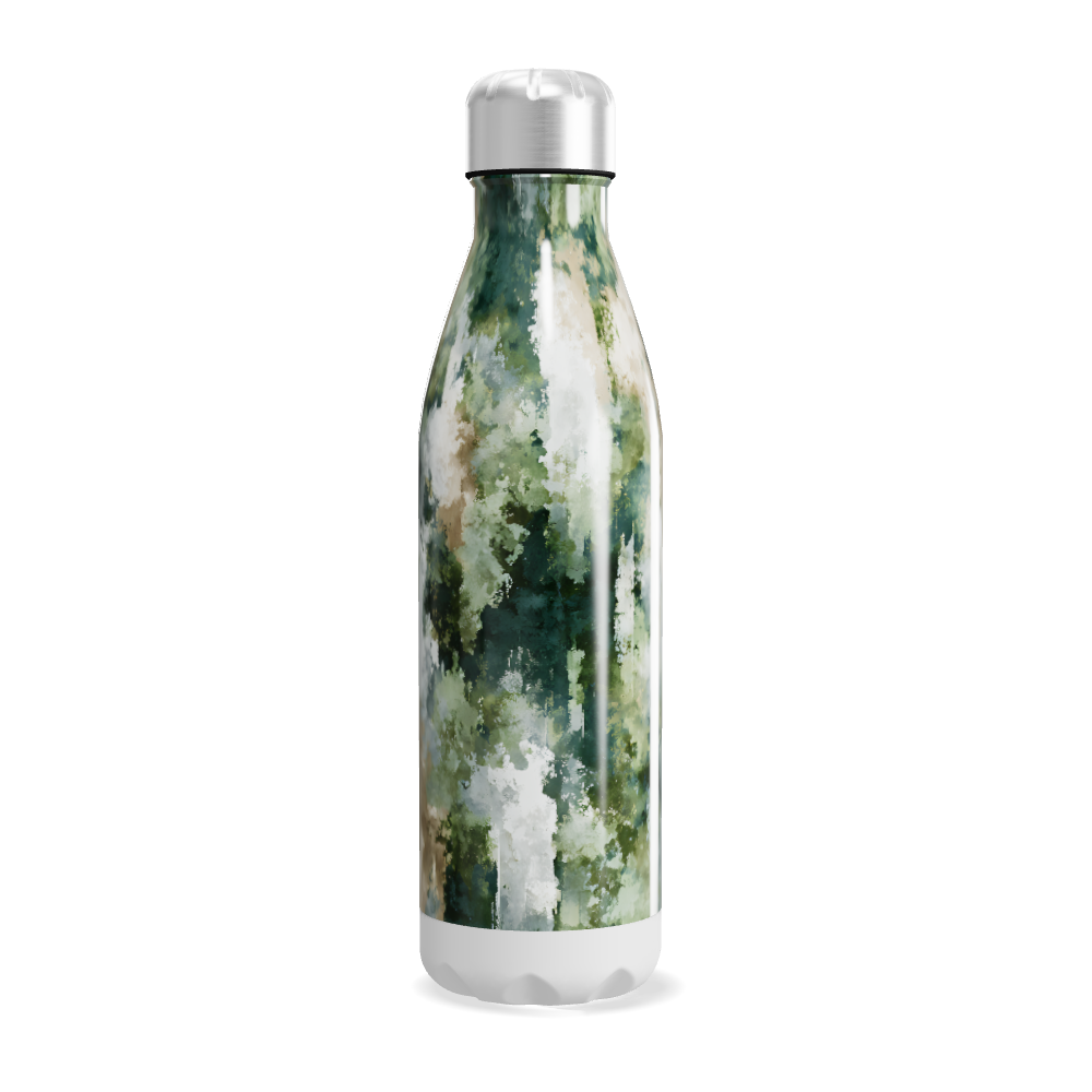 Garrafa Inox - Estampa Floresta Verde