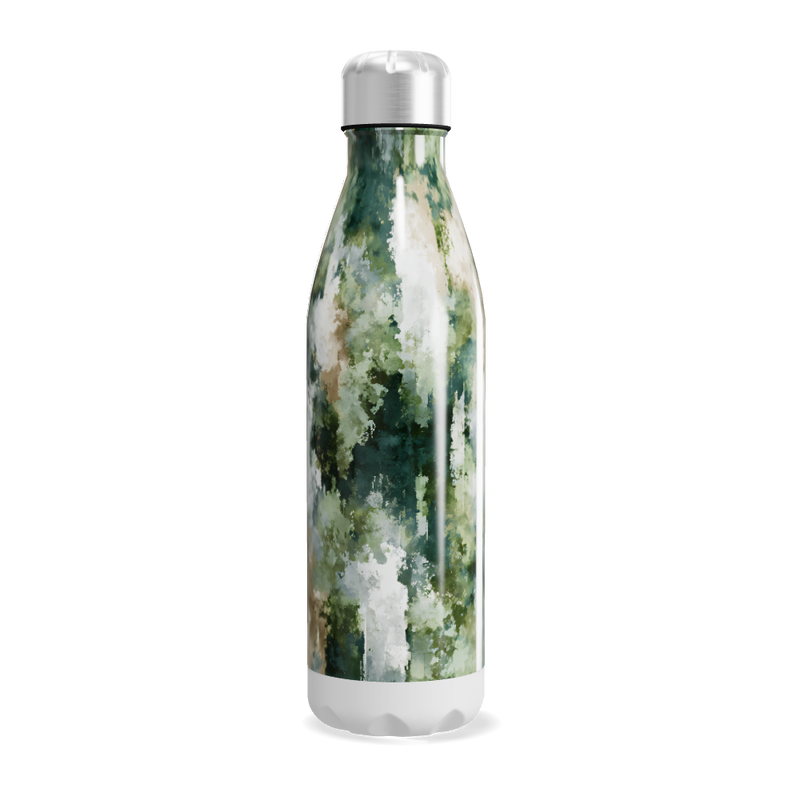 Garrafa Inox - Estampa Floresta Verde