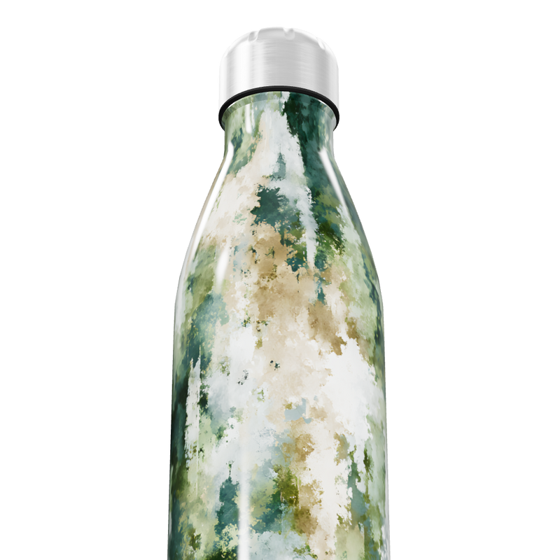 Garrafa Inox - Estampa Floresta Verde