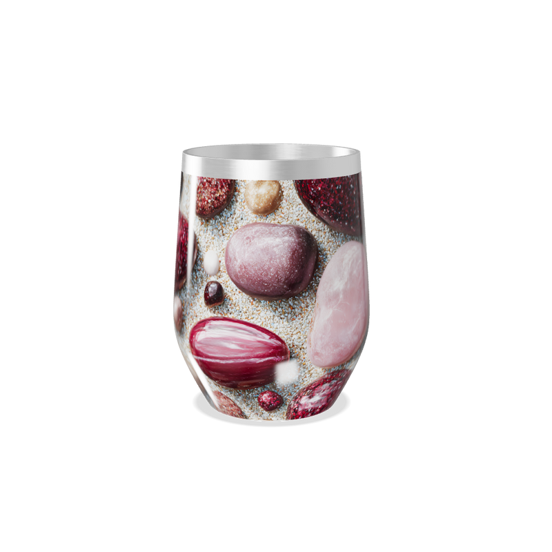 Copo Térmico Slim - Estampa de Pedras Coloridas