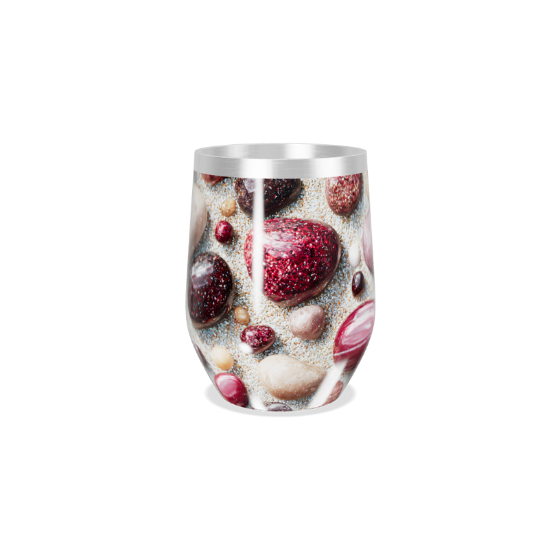 Copo Térmico Slim - Estampa de Pedras Coloridas