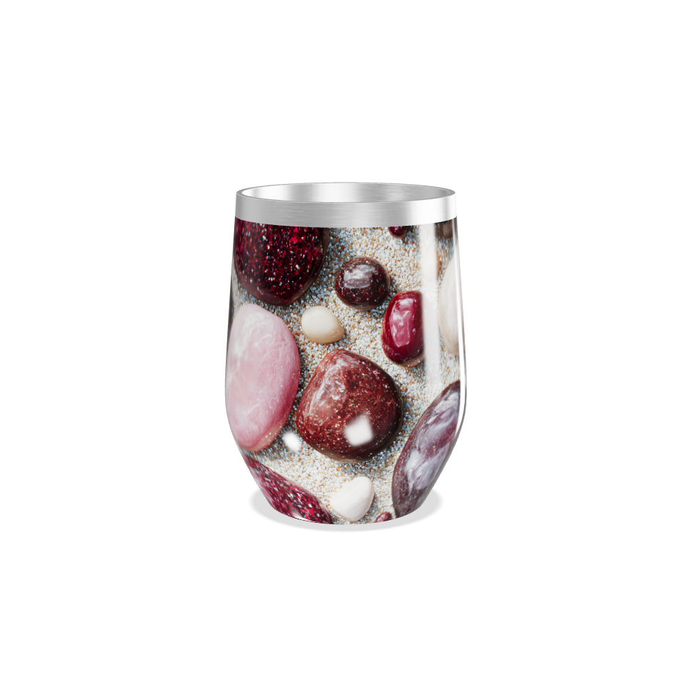 Copo Térmico Slim - Estampa de Pedras Coloridas