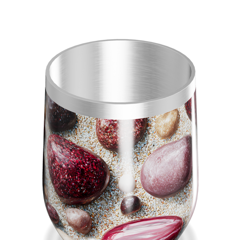 Copo Térmico Slim - Estampa de Pedras Coloridas