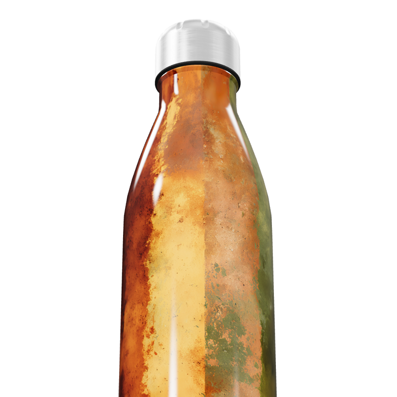 Garrafa Inox - Estampa Marmorizada Colorida
