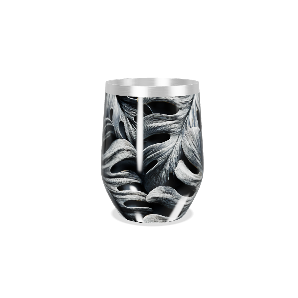 Copo Térmico Slim - Preto Folhagem