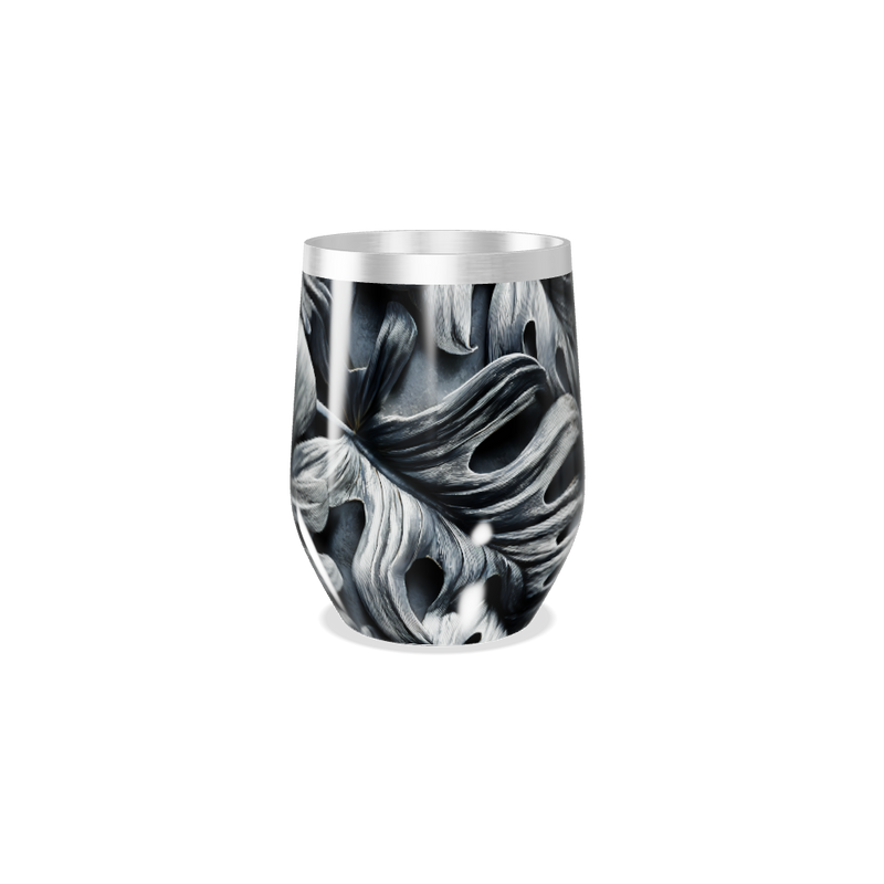 Copo Térmico Slim - Preto Folhagem