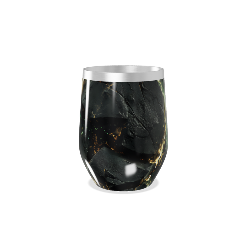 Copo Térmico Slim - Preto Mármore Inox