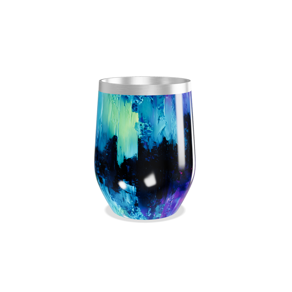 Copo Térmico Slim - Estampa Abstrata Colorida