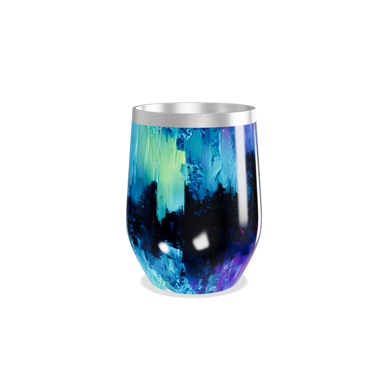 Copo Térmico Slim - Estampa Abstrata Colorida