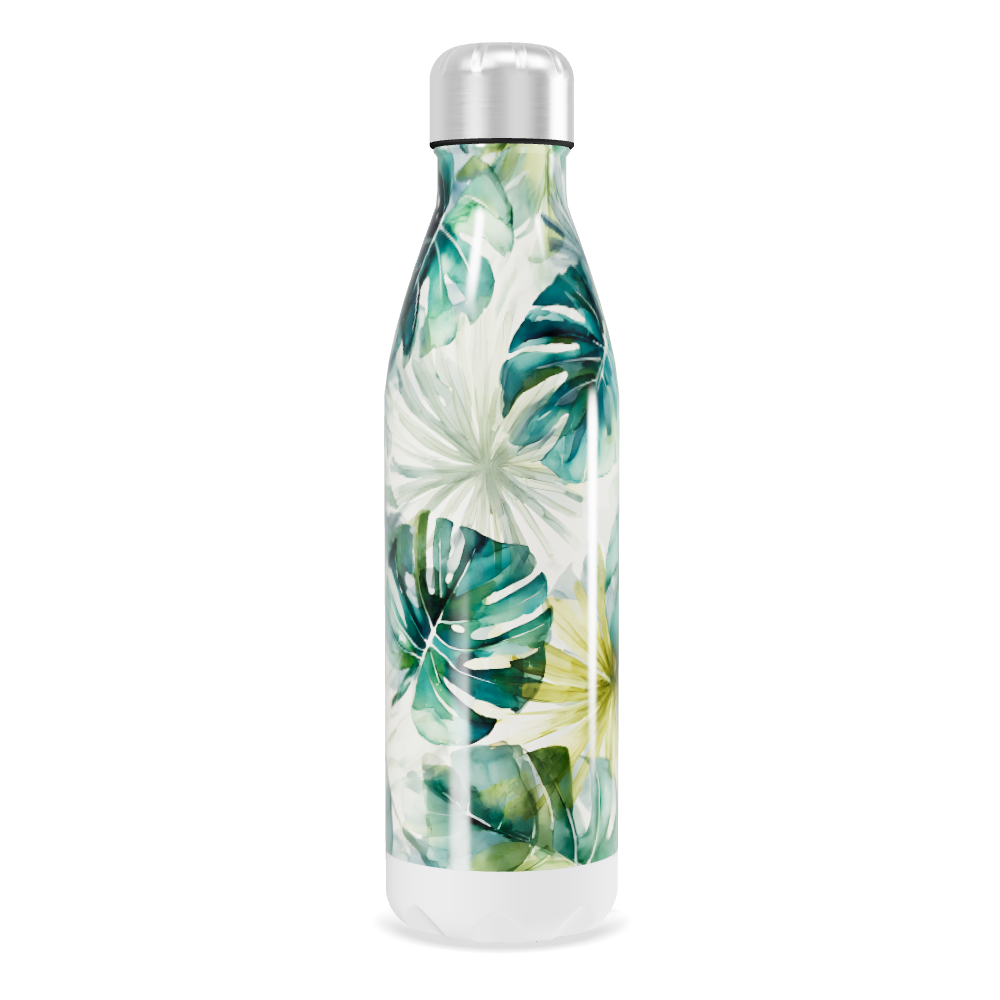 Garrafa Inox Folhagem Verde 500ml