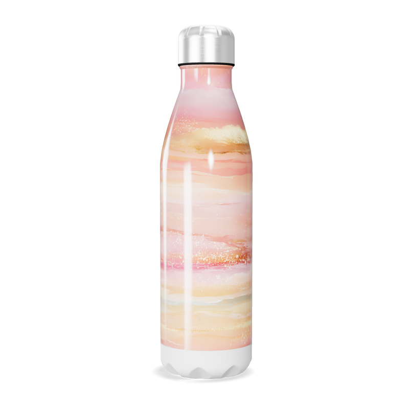 Garrafa Inox Rosa Marmorizada 750ml