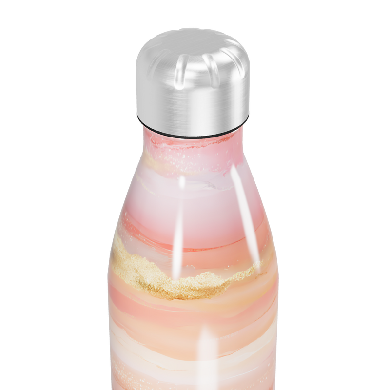 Garrafa Inox Rosa Marmorizada 750ml
