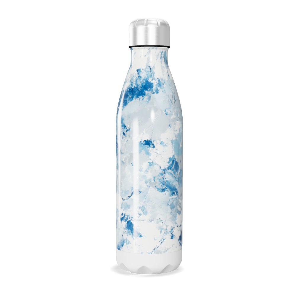 Garrafa Inox - Azul Marmorizada