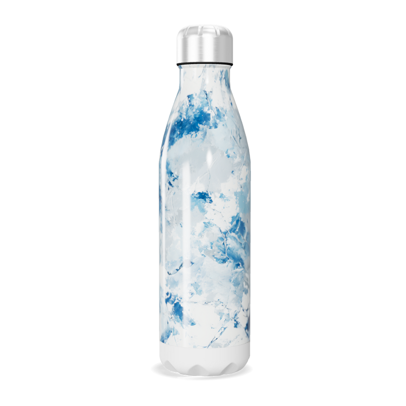 Garrafa Inox - Azul Marmorizada