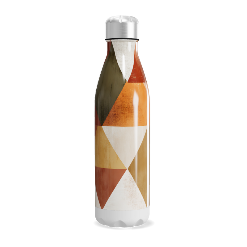 Garrafa Inox - Estampada Geométrica Colorida