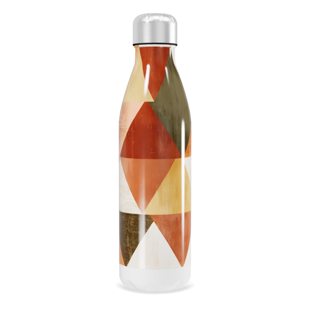 Garrafa Inox - Estampada Geométrica Colorida