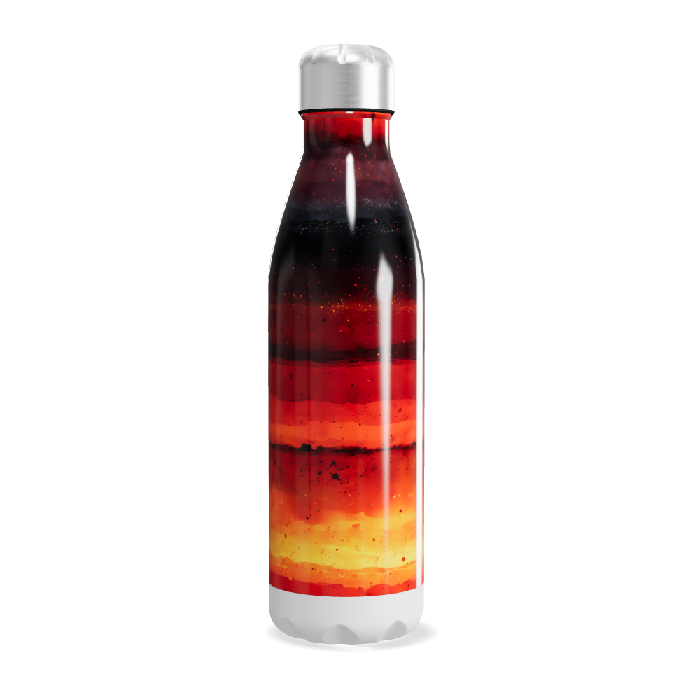 Garrafa Inox - Estampa Colorida Vermelha