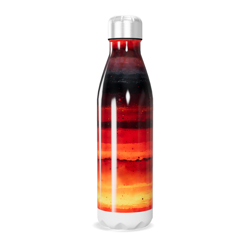 Garrafa Inox - Estampa Colorida Vermelha