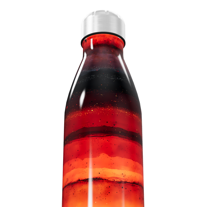 Garrafa Inox - Estampa Colorida Vermelha