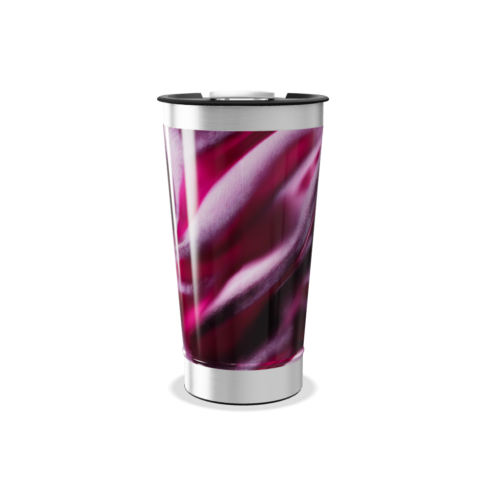 Copo Térmico - Estampa de Seda Roxa