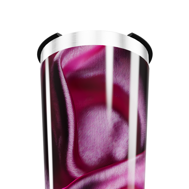 Copo Térmico - Estampa de Seda Roxa