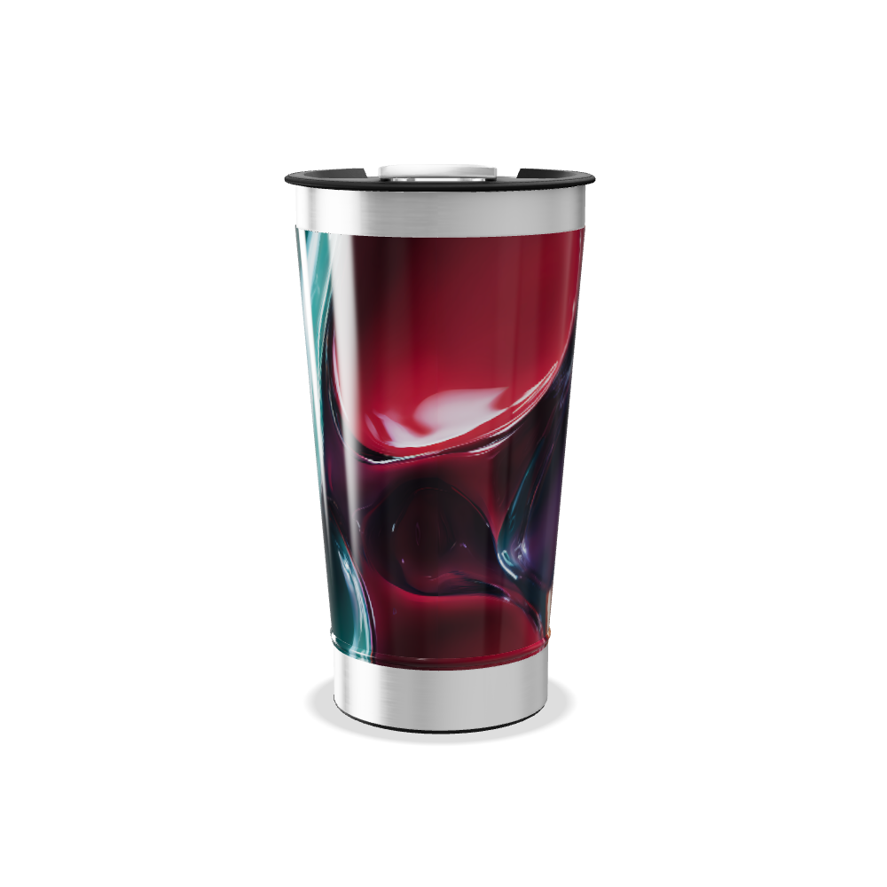 Copo Térmico - Estampa Colorida Abstrata