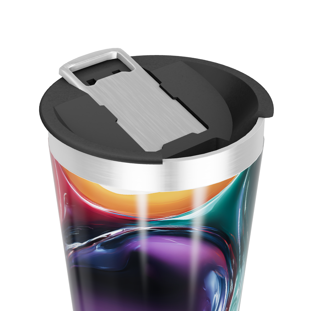 Copo Térmico - Estampa Colorida Abstrata