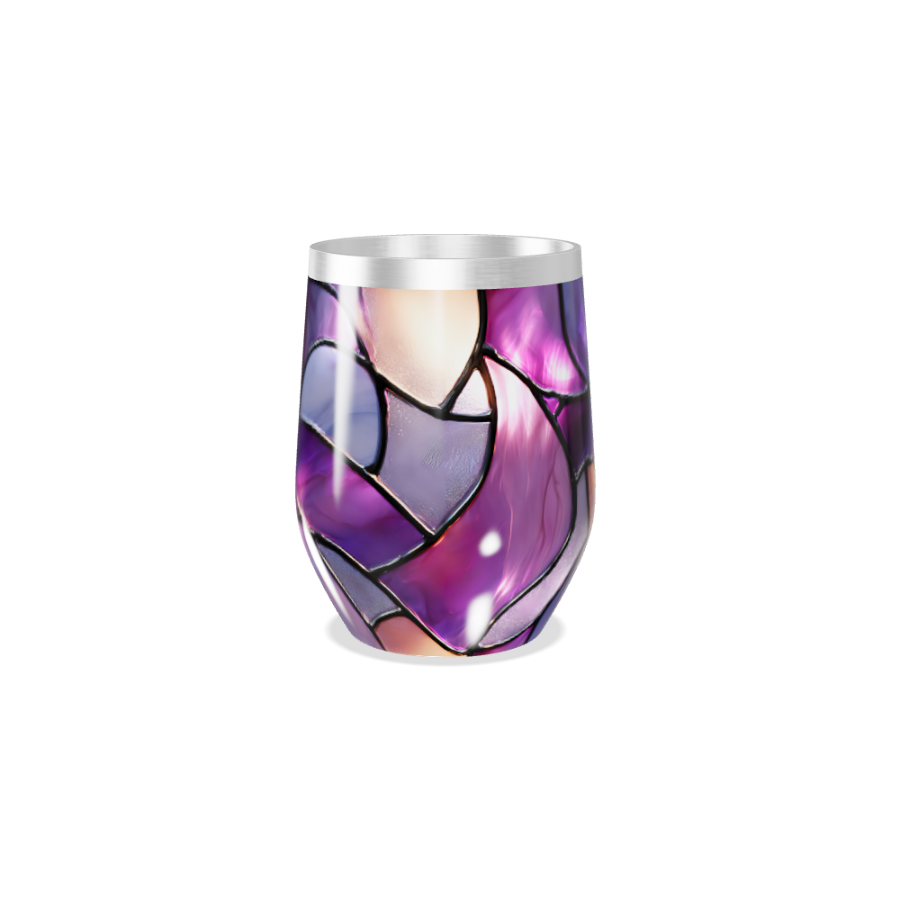 Copo Térmico Slim - Vidro Colorido Abstrato