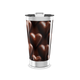 Copo Térmico - Corações Chocolate Aço Inox