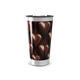 Copo Térmico - Corações Chocolate Aço Inox